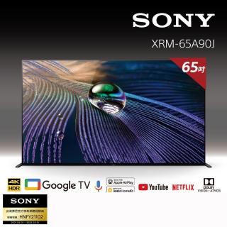 【SONY 索尼】BRAVIA 65型 4K OLED Google TV 顯示器(XRM-65A90J)