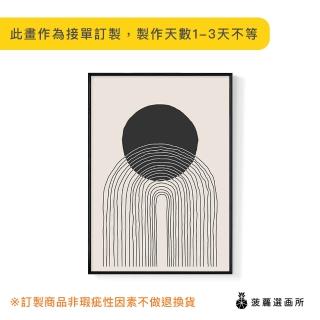 【菠蘿選畫所】點線圓舞曲II-50x70cm(畫/沙發背景掛畫/海報/早午餐店/廚房/複製畫)