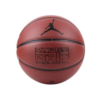 【NIKE 耐吉】籃球 Jordan Hyper Grip 喬丹 飛人 室內外球場 7號標準球 棕 黑(JKI0185-807)