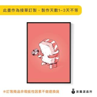 【菠蘿選畫所】難捨難分 -42x60cm(工作空間/北歐風/拍照道具/角落空間/客廳掛畫/空間佈置/情人節)