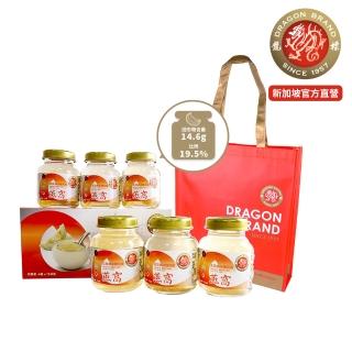 【Dragon Brand 龍標燕窩】高級官燕泡蔘冰糖燕窩｜中秋送禮首選（75g x6瓶裝）(國際安全食品認證)