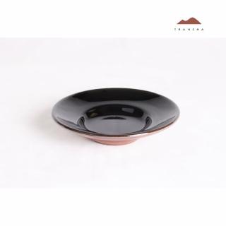 【唐泉茗茶】紫砂琺瑯盤 單色 09(紫砂與琺瑯結合獨一無二技術 茶盤 點心盤)