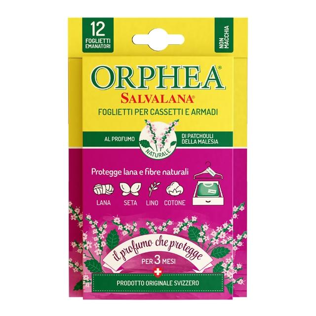 【ORPHEA 歐菲雅】書籤式衣物保護片 12片/盒(經典花香/薰衣草/原木/佛手柑)