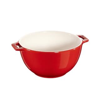 【STAUB】陶瓷沙拉碗調理缽18cm-櫻桃紅/1.4L(德國雙人牌集團官方直營)