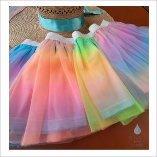 【Mura select 沐然嚴選】璀璨彩虹紗裙系列(時尚百搭 甜美 活潑)