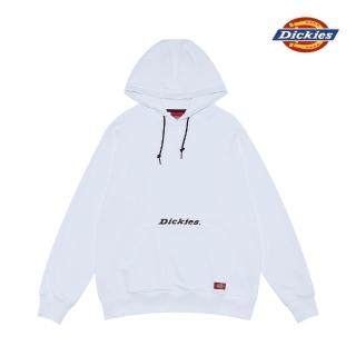 【Dickies】男款白色純棉Dickies字母印花連帽大學T｜DK009593C4D