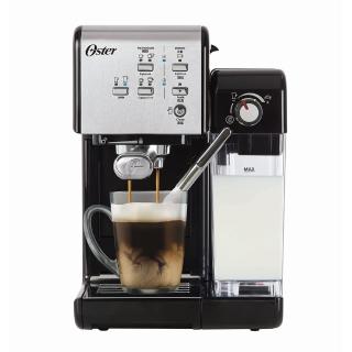【美國Oster】奶泡大師二代★5+隨享義式咖啡機-經典銀(義式/膠囊兩用)