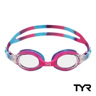 【TYR】泳鏡 兒童 舒適 抗UV 粉藍色 Swimple Tie Dye