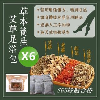 【草本足浴包】草本養生艾草泡澡泡腳足浴包16入X6袋(SGS檢驗合格/泡澡泡腳專用)