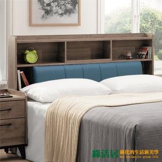 【綠活居】韋奧戈  現代6尺雙人加大貓抓皮革床頭箱(不含床底＋不含床墊)