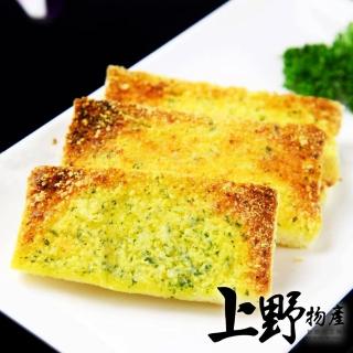 【上野物產】濃郁香蒜奶油厚切麵包磚 x6包(400g±10%/5個/包)