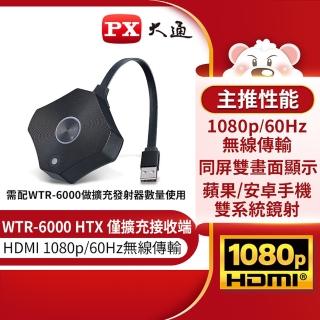 【-PX大通】WTR-6000 HTX 擴充接收端 HDMI無線傳輸會議系統商用簡報器 傳輸器(1080P/60Hz無線高畫質影音)