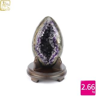【吉祥水晶】烏拉圭紫水晶恐龍蛋 2.66kg(旺財位)