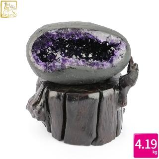 【吉祥水晶】烏拉圭紫水晶洞 4.19kg(聚財旺運)