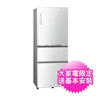 【Panasonic 國際牌】能源效率一級500公升無邊框玻璃系列三門冰箱(NR-C501XGS)