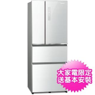 【Panasonic 國際牌】能源效率一級500公升無邊框玻璃系列四門冰箱(NR-D501XGS)