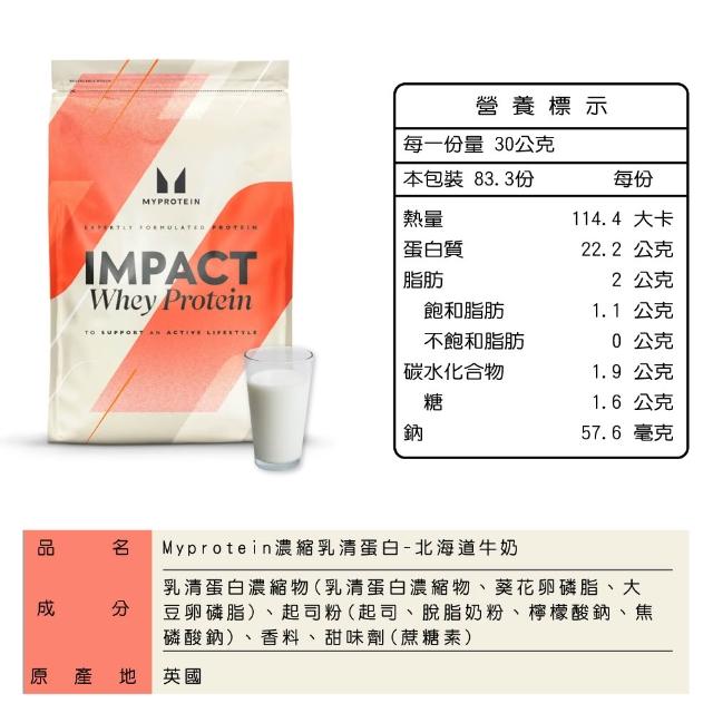 【MYPROTEIN】濃縮乳清蛋白2.5KG(多口味可選)X2