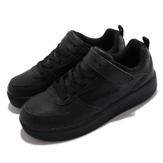 【SKECHERS】休閒鞋 Sport Court 92 純色 童鞋 經典不敗板鞋 避震 緩衝 止滑 耐磨 黑(405697-LBBK)