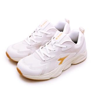 【DIADORA】男 迪亞多那 復古時尚厚底運動鞋 潮流老爹鞋系列(米白金 73116)