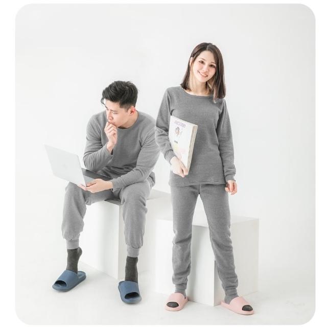 【MI MI LEO】2件組-台灣製舒適保暖刷毛居家睡衣2款任選(#男女適穿#發熱衣#居家服#女睡衣#保暖褲)