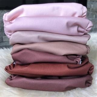 【Nora’s Nursery】美國口袋式布尿布7件組 療癒粉色(環保布尿布 可水洗可重複用 附尿墊送收納袋)