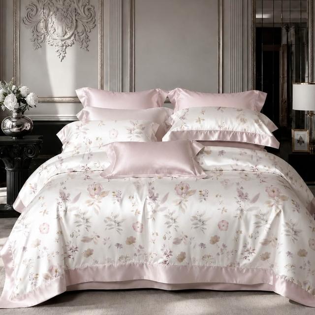 【DUYAN 竹漾】60支100%天絲床包枕套組 雙人 -多款任選 台灣製 300織 天絲床包 床包 床單 涼感床包