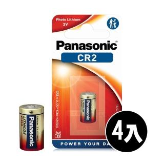 【Panasonic 國際牌】CR2 CR2A 一次性鋰電池 3V 拍立得 Mini 25 50適用(4顆入-吊卡包裝)