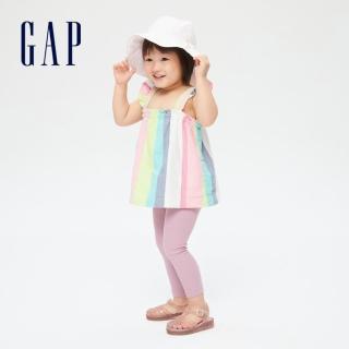 【GAP】女幼童 素色針織內搭褲(731977-粉紫色)