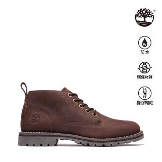 【Timberland】男款深咖啡色全粒面皮革防水查卡靴(A44MGV13)