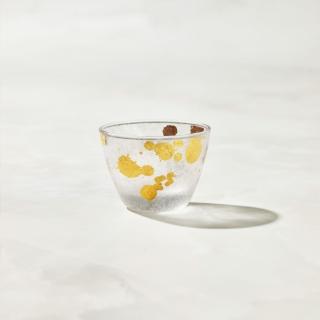 【有種創意食器】日本富硝子 - 私藏霧面小酌杯 - 潑墨金(90ml)