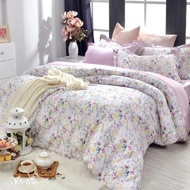 【Great Living 格蕾寢飾】Abelia 100%天絲木漿兩用被床包組-雙人150x186cm(600織 任選)