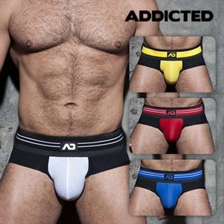 【ADDICTED】網洞撞色拼貼三角內著/四色/ADF112(AD/iMen/百搭/性感/舒適/透氣)