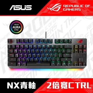 【ASUS 華碩】ROG STRIX SCOPE NX TKL BL 青軸電競鍵盤