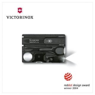 【VICTORINOX 瑞士維氏】0.7333.T3 瑞士卡/13用/透黑