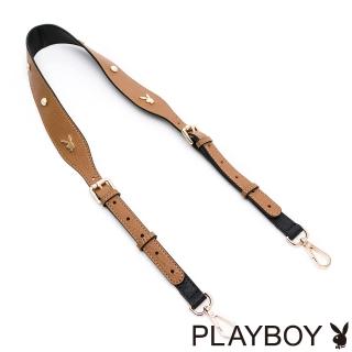 【PLAYBOY】珍珠／兔頭五金裝飾背帶 PLAYBOY背帶系列(咖啡色)