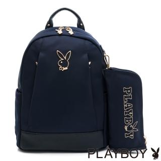 【PLAYBOY】後背包-大 After Midnight系列(藍色)
