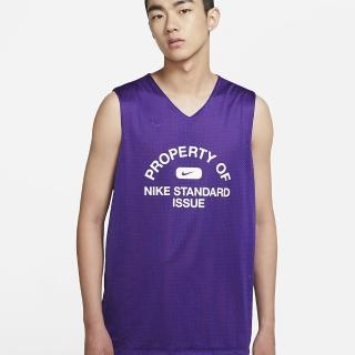 【NIKE 耐吉】雙面穿籃球背心 AS M NK STANDARD ISSUE MESH JR 男款 紫紅(DA3029547)