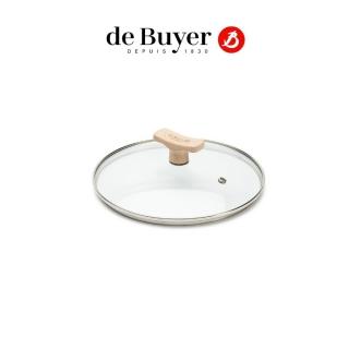 【de Buyer 畢耶】炒鍋/湯鍋專用玻璃鍋蓋20cm(櫸木蓋頭)
