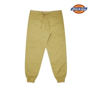 【Dickies】男款卡其色腰部抽繩羅紋束口慢跑長褲｜DK009479KHK