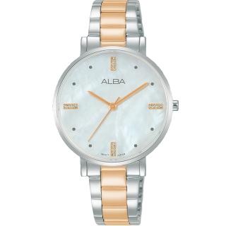 【ALBA】獨特魅力白蝶貝面盤女錶32mm(AH8875X1/VJ21-X178KS)