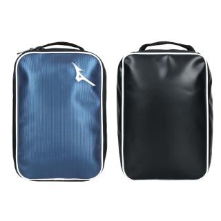【MIZUNO 美津濃】鞋袋-台灣製 手提袋 鞋履收納 8.2L 美津濃 藍白黑(1FTK170427)