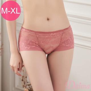 【Daima 黛瑪】法式。M-XL精品滿版性感蕾絲內褲(豆沙色)