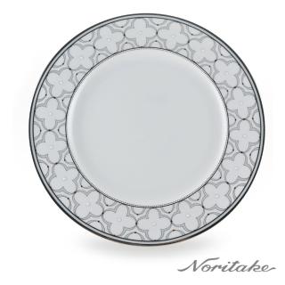 【NORITAKE】春頌淡藍銀邊-圓盤28CM