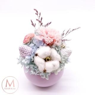 【MY DEAR STRAWBERRIES】貝克海灘永生花盆(花禮/花盆/永生花/送禮/擴香花/買花)