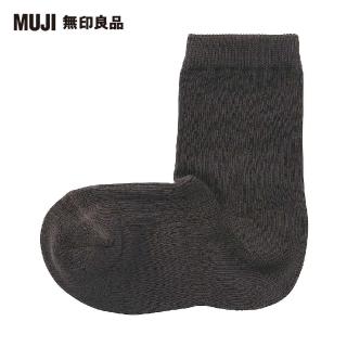 【MUJI 無印良品】兒童棉混腳跟特殊編織寬螺紋直角襪(共4色)