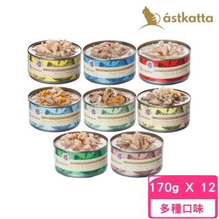 【astkatta冰島】健康主食罐頭 170g*12入組〈全齡貓適用〉(貓主食罐/貓罐)