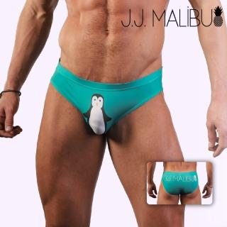 【J.J.MALIBU】可愛企鵝透氣三角內著 PENGUIN CLASSIC BRIEFS(海邊/泳池/運動/健身/性感/派對/iMen)