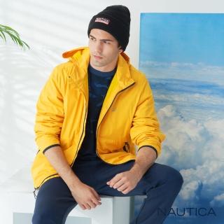 【NAUTICA】男裝防風防潑水收納式輕便保暖外套(亮黃)