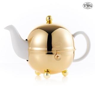 【TWG Tea】爵士金現代藝術系列茶壺(白色/900ml)