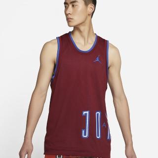 【NIKE 耐吉】籃球背心 AS M J SPRT DNA HBR JERSEY 男款 酒紅(DA7235677)
